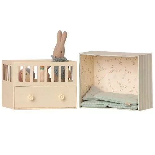 Maileg Babykamer Knuffelkonijn Blauw - Micro - 15 Cm - Afbeelding 2