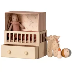 Maileg Babykamer Knuffelkonijn Roze - Micro - 15 Cm
