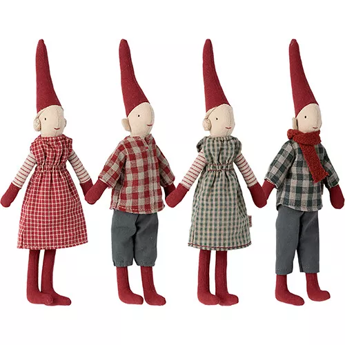 Maileg Decoratie Klimpixie - Jongen - Rood Shirt - 25 Cm - Afbeelding 2