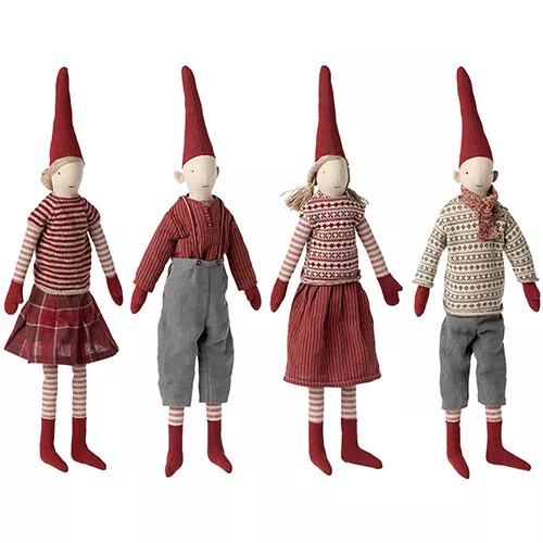 Maileg Decoratie Pixie Medium - Jongen - Wintertrui - 51 Cm - Afbeelding 2