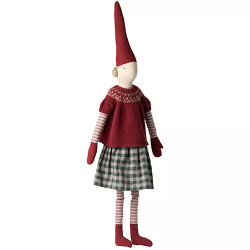 Maileg Decoratie Pixie Mega - Meisje - Groen - 105 Cm