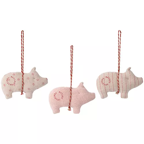 Maileg Hangversiering Stoffen Varken - Assorti