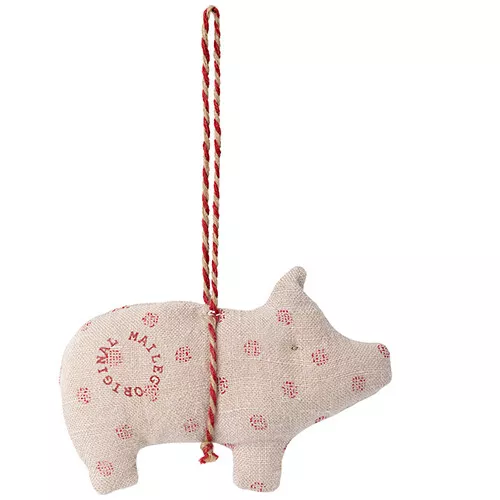 Maileg Hangversiering Stoffen Varken - Assorti - Afbeelding 2