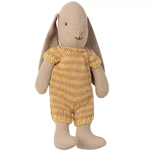 Maileg Knuffelkonijn Bunny In Romper - Micro - 11 Cm - Assorti