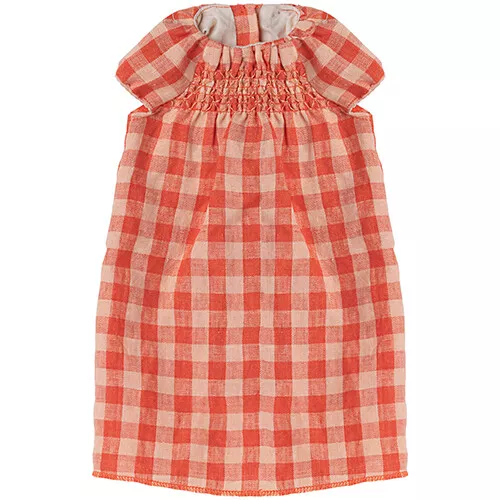 Maileg Knuffelkonijn Geruite Jurk - Maat 5 - 64 Cm - Afbeelding 2