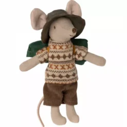 Maileg Knuffelmuis Grote Broer - Backpacker - 13 Cm