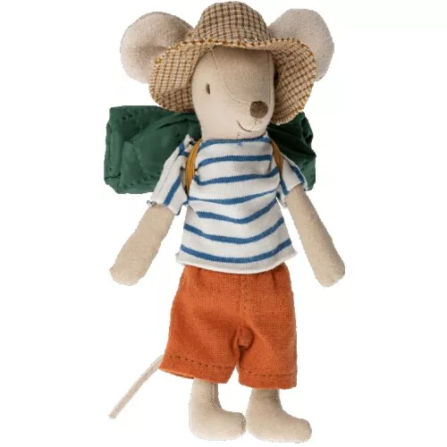 Maileg Knuffelmuis Grote Broer - Backpacker - 12 Cm