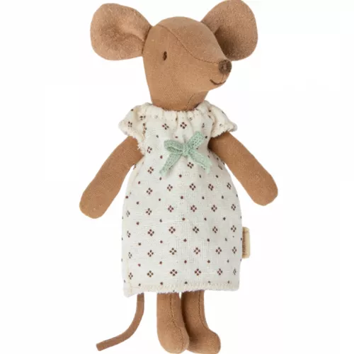 Maileg Knuffelmuis Grote Zus In Luciferdoosje - Jurk Met Strikje - 13 Cm - Afbeelding 2