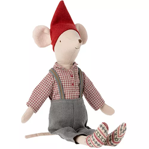 Maileg Knuffelmuis Kerstjongen - Medium - 33 Cm - Afbeelding 2