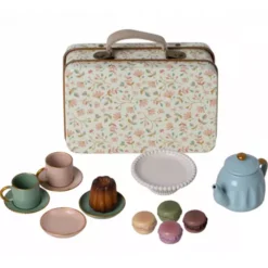 Maileg Poppenhuis Theeservies Met Cake En Macarons - Merle - 7 Cm