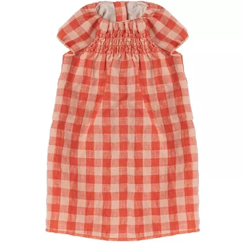 Maileg Poppenkleding Geruite Jurk - Knuffelkonijn - Maat 5