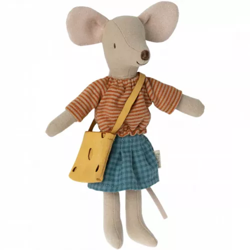 Maileg Poppenkleding Moedermuis Met Tas - 3-delig - Afbeelding 2