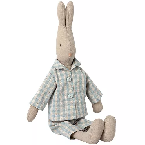 Maileg Poppenkleding Pyjama Ruit - Knuffelkonijn - Maat 2 - Afbeelding 3