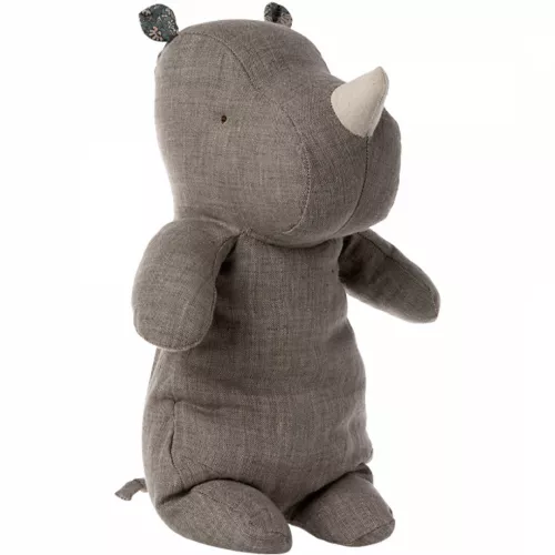Maileg Safari Friends Neushoorn - Donkergrijs - 34 Cm