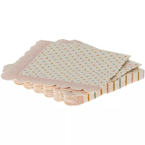 Maileg Servetten Stippen - Roze - 16st - Afbeelding 2