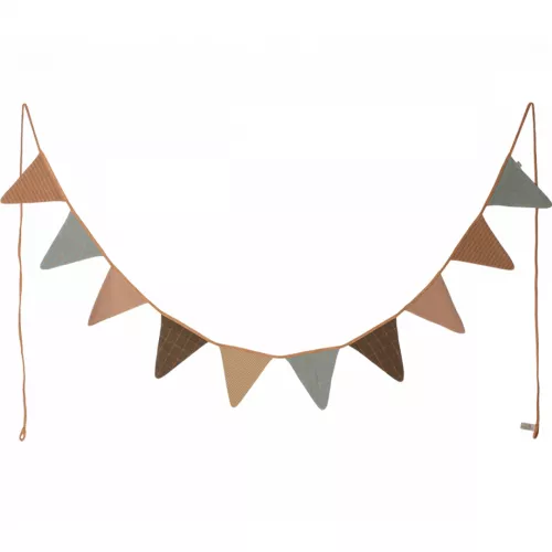 Maileg Stoffen Vlaggenslinger Ocher - 280 Cm