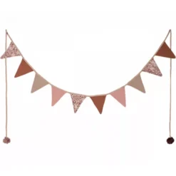 Maileg Stoffen Vlaggenslinger Rose - 280 Cm