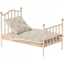 Maileg Vintage Poppenhuisbed Rose - 13 Cm