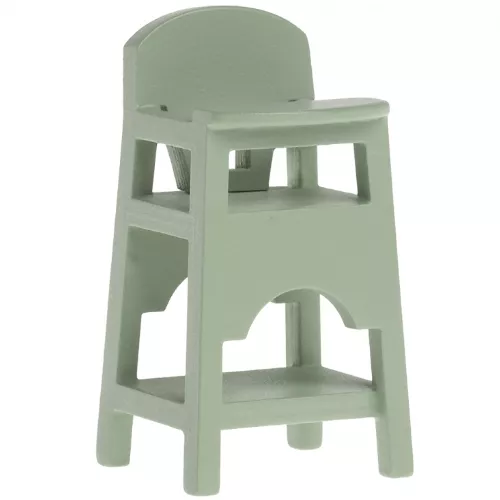 Maileg Poppenhuis Kinderstoel - Mint - 7 Cm